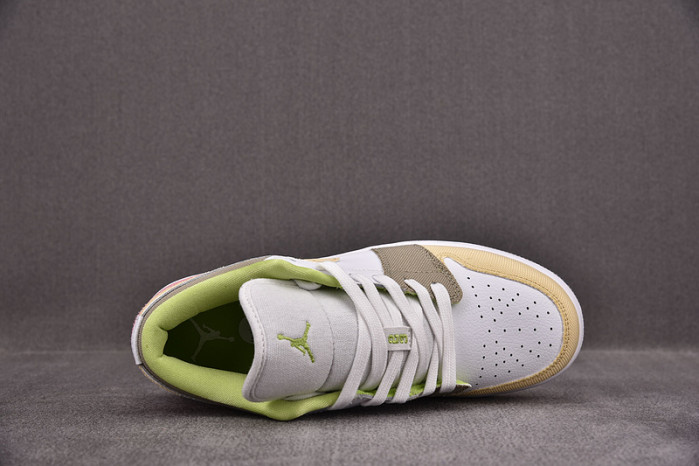 Jordan 1 Low Pastel Grind Vivid Green (GS) DJ0341-100
