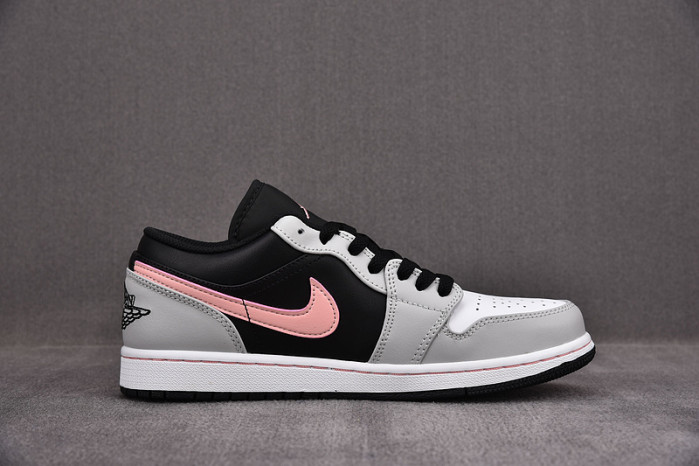 Jordan 1 Low Black Grey Pink 553558-062
