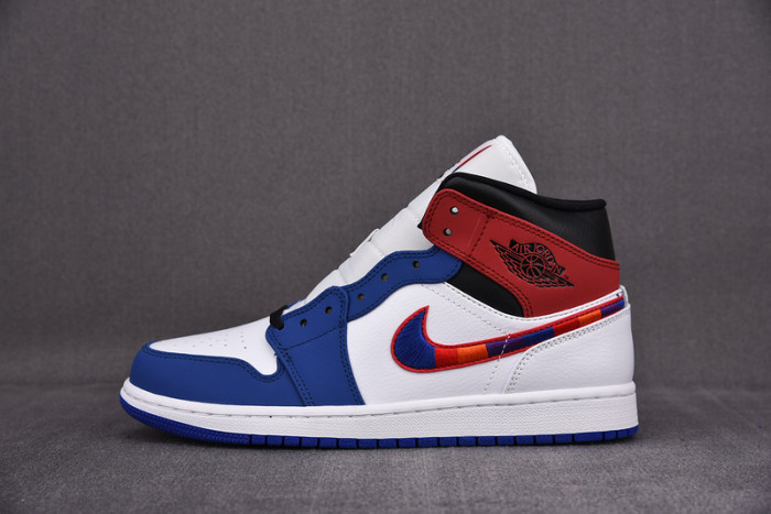 Air Jordan 1 Mid ''Multicolored Swoosh'' 852542-146