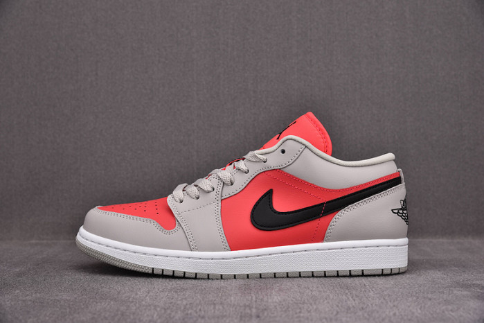 WMNS AIR JORDAN 1 LOW ''LIGHT IRON ORE SIREN RED'' DC0774-060