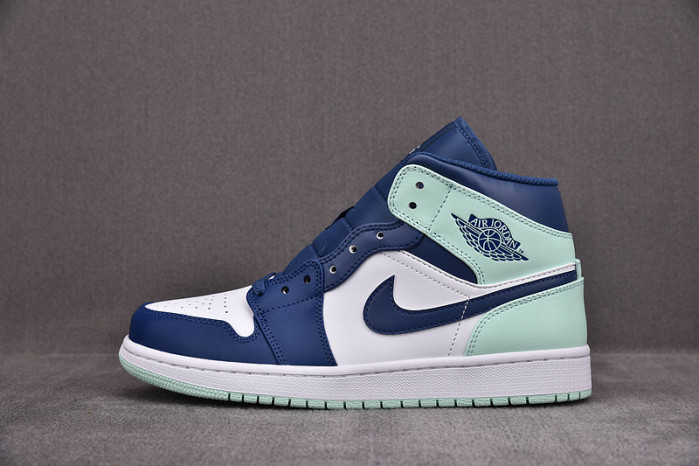 Jordan 1 Mid Mystic Navy Mint Foam 554724-413