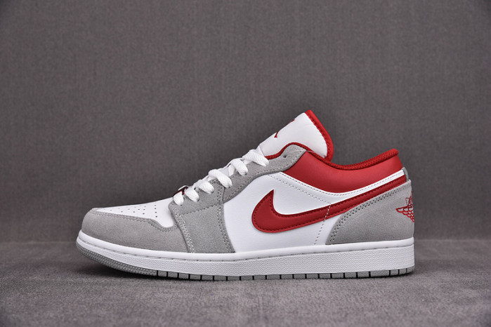 Jordan 1 Low SE Light Smoke Grey Gym Red DC6991-016