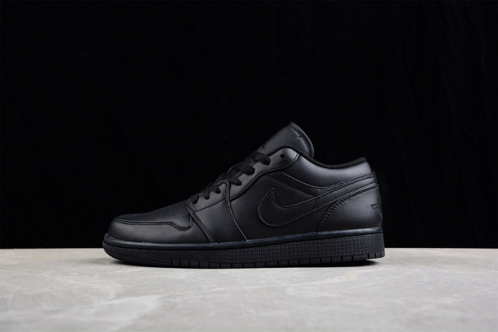 AIR JORDAN 1 LOW TRIPLE BLACK (2022) 553558-093