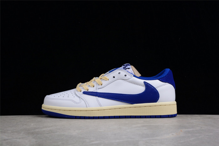 TRAVIS SCOTT X AIR JORDAN 1 LOW SAIL/WHITE/ROYAL BLUE DM9868-218