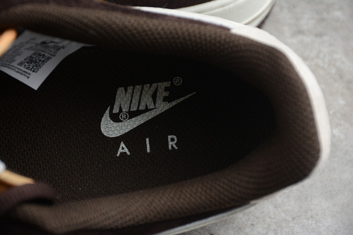 Nike Air Force 1 07 Low Dark Brown Yellow White Shoes NT9986-008