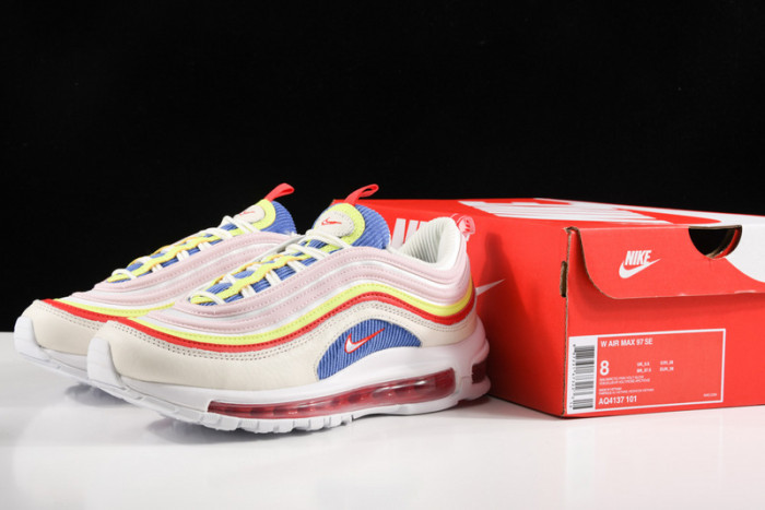 Nike Air Max 97 SE “Corduroy” Sail/Volt Glow/Arctic Pink AQ4137-101