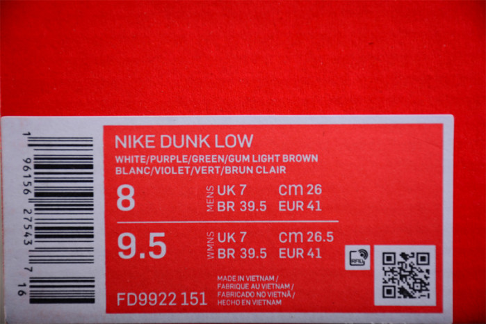 Nike Dunk Low White Stadium Green Fuchsia (Women