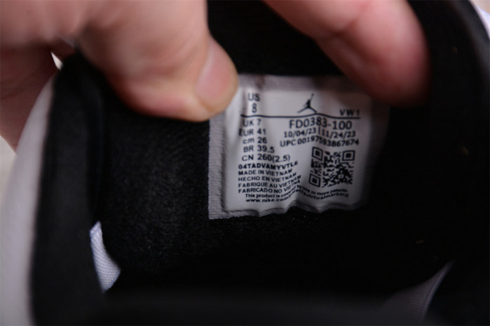 Air Jordan 2/3 White Black FD0383-100