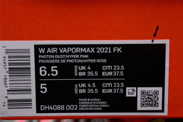 Nike Air VaporMax 2021 FK Grey Volt (Women