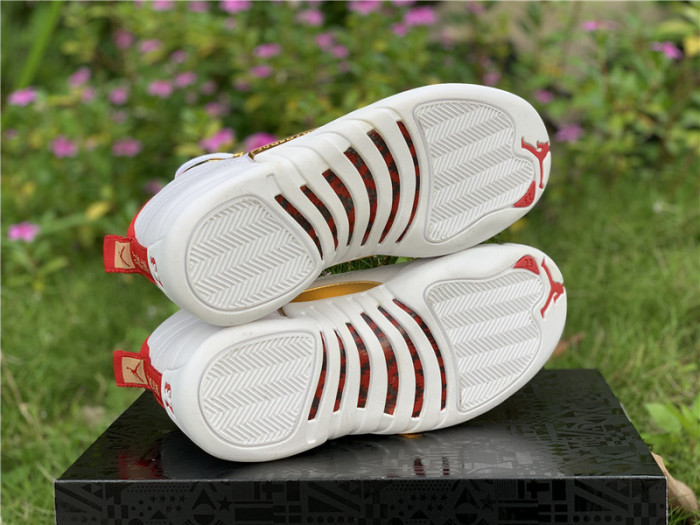 Air Jordan 12 FIBA White University Red 130690-107