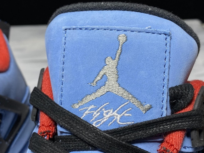 Travis Scott x Air Jordan 4 “Houston Oilers” University Blue 308497-406