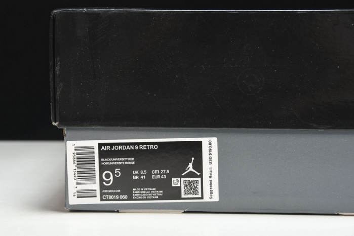 AIR JORDAN 9 RETRO PARTICLE GREY CT8019-060