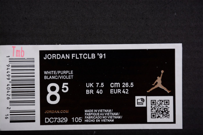 AIR JORDAN FLIGHT CLUB 91 LAKERS DC7329-105
