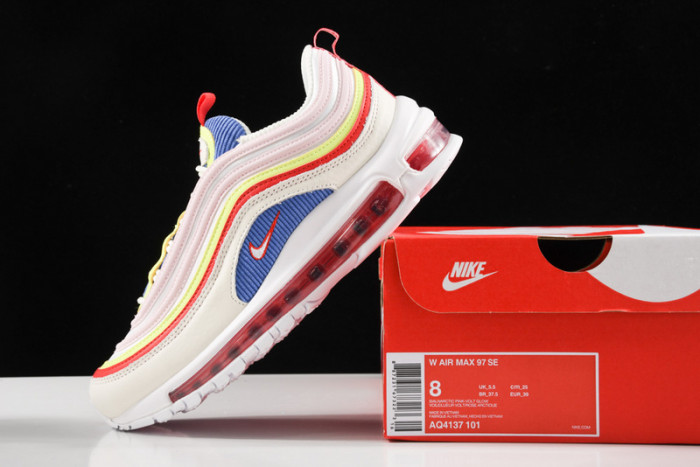 Nike Air Max 97 SE “Corduroy” Sail/Volt Glow/Arctic Pink AQ4137-101