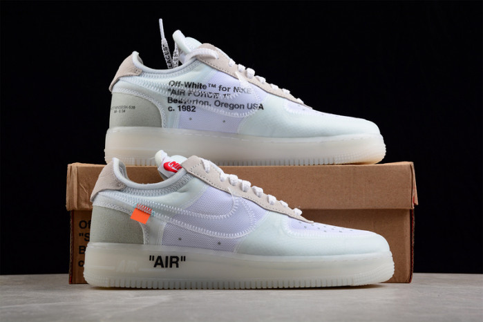 NIKE AIR FORCE 1 LOW OFW All White AO4606-100