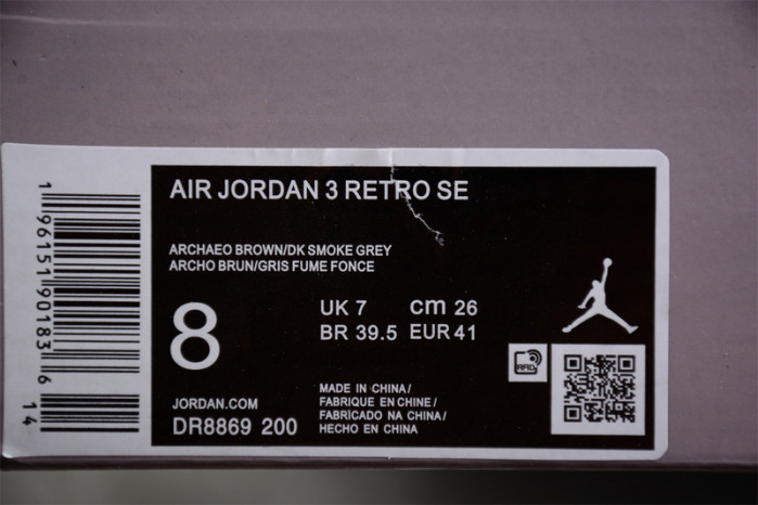 Jordan 3 Retro Winterized Archaeo Brown DR8869-200