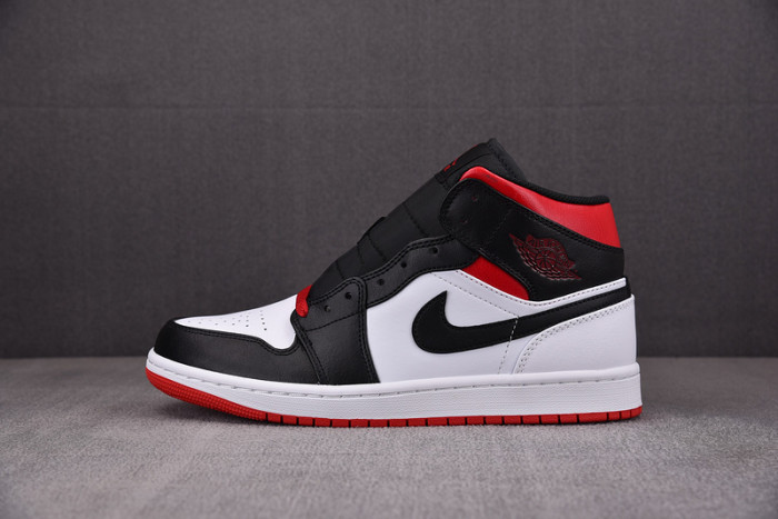 Jordan 1 Mid Gym Red Black Toe DQ8426-106