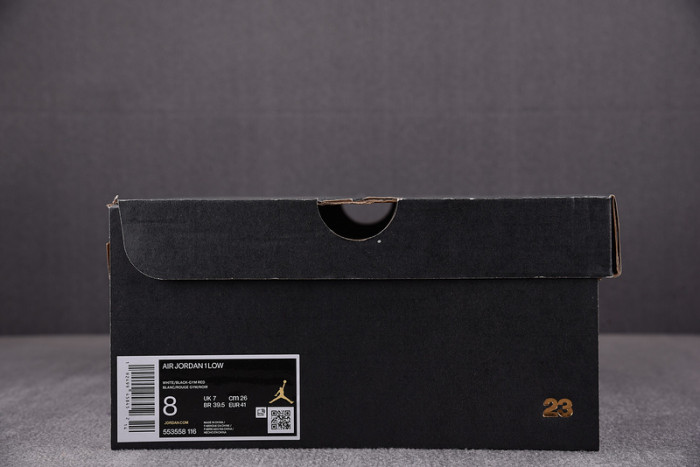 Jordan 1 Low Black Toe 553558-116