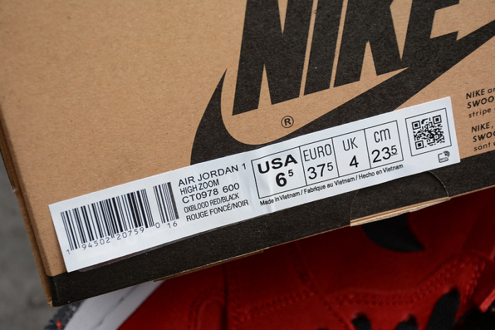 Jordan 1 High Zoom Air CMFT Red Suede CT0978-600