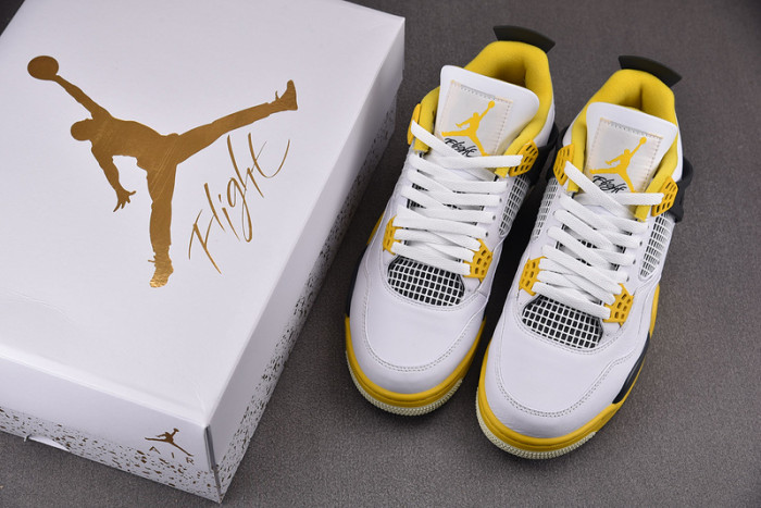Air Jordan 4 Womens "Vivid Sulfur" AQ9129-101