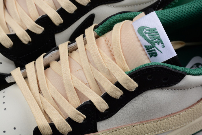 Fragment Design x Travis Scott x Air Jordan 1 Retro Low Green Black White DM7866-128