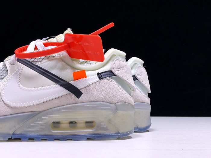 OFW x Nike Air Max 90 Sail Muslin Virgil Abloh AA7293-100