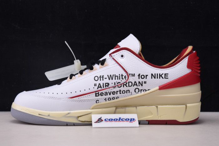 OFW x Air Jordan 2 Low SP White Red DJ4375-106