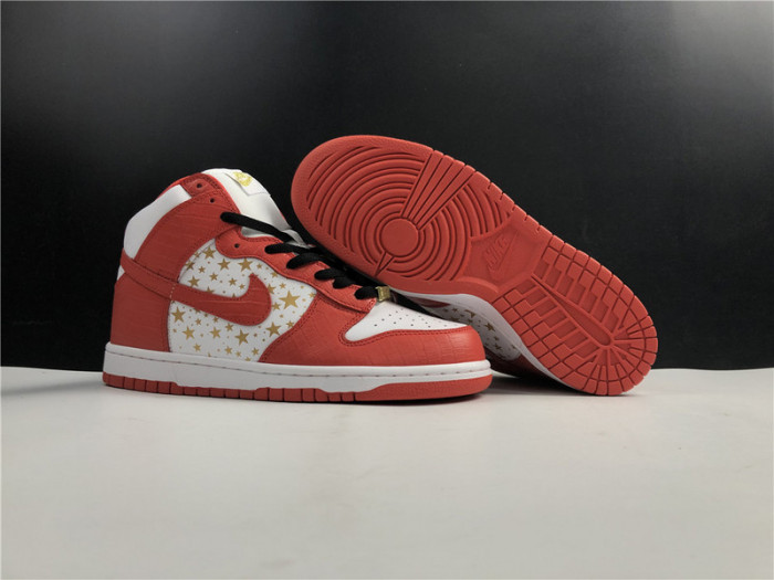 nike dunk high pro sb S*p*e red stars 307385-161