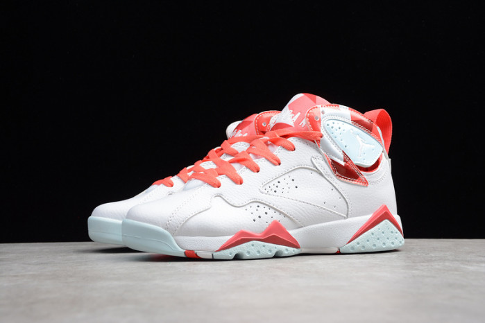 Air Jordan 7 Girls White Topaz Mist Ember Glow 442960-104