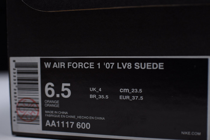 Nike Air Force 1 07 Suede Women Lifestyle Shoe Pink AA1117-601